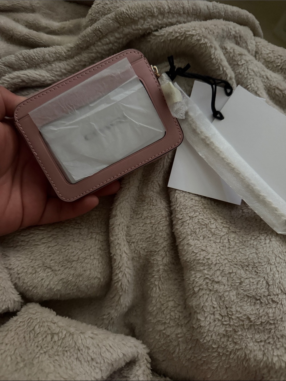 100% Authentic!!!  Coach Pink Signature Card Holder with Gold Logo💕👛 - Picture 2 of 6